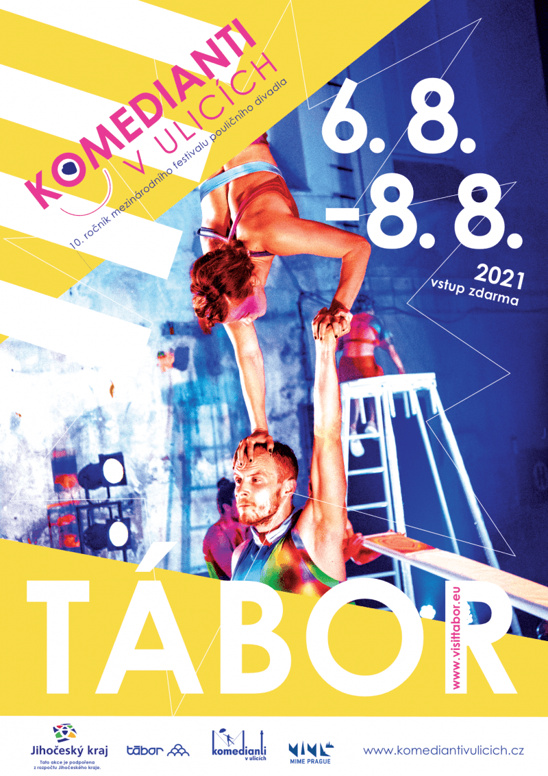 KOMEDIANTI V ULICÍCH 2021. Festival pouličního divadla v Táboře