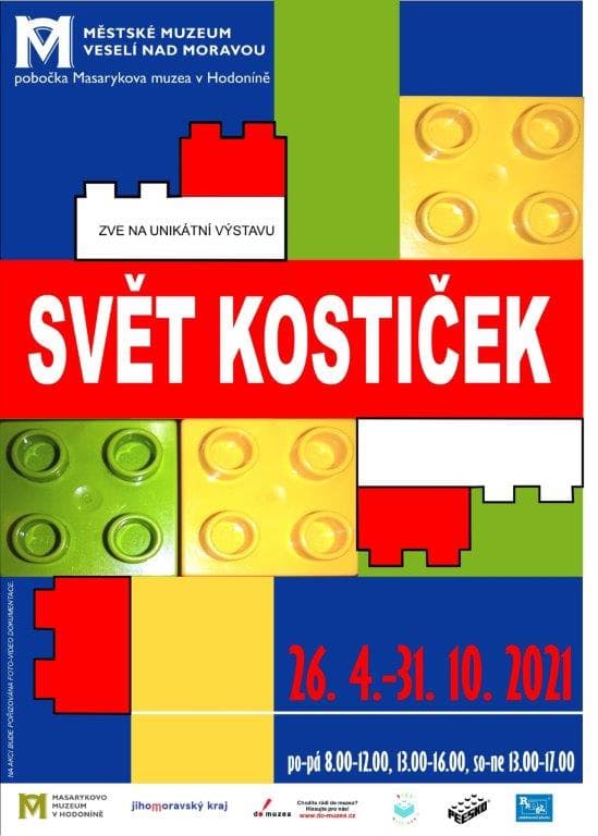 Výstava exponátů ze stavebnice Lego® „Svět kostiček“ v Městském muzeu Veslí nad Moravou