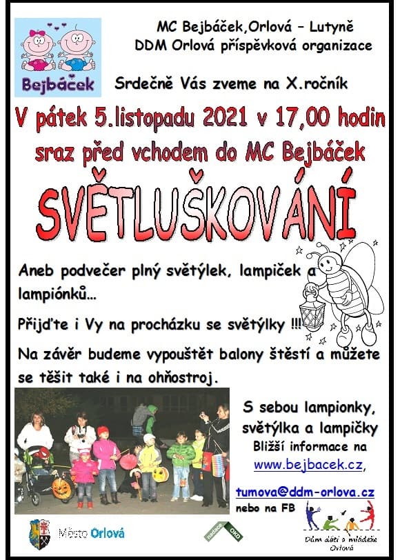 SVĚTLUŠKOVÁNÍ v Orlové