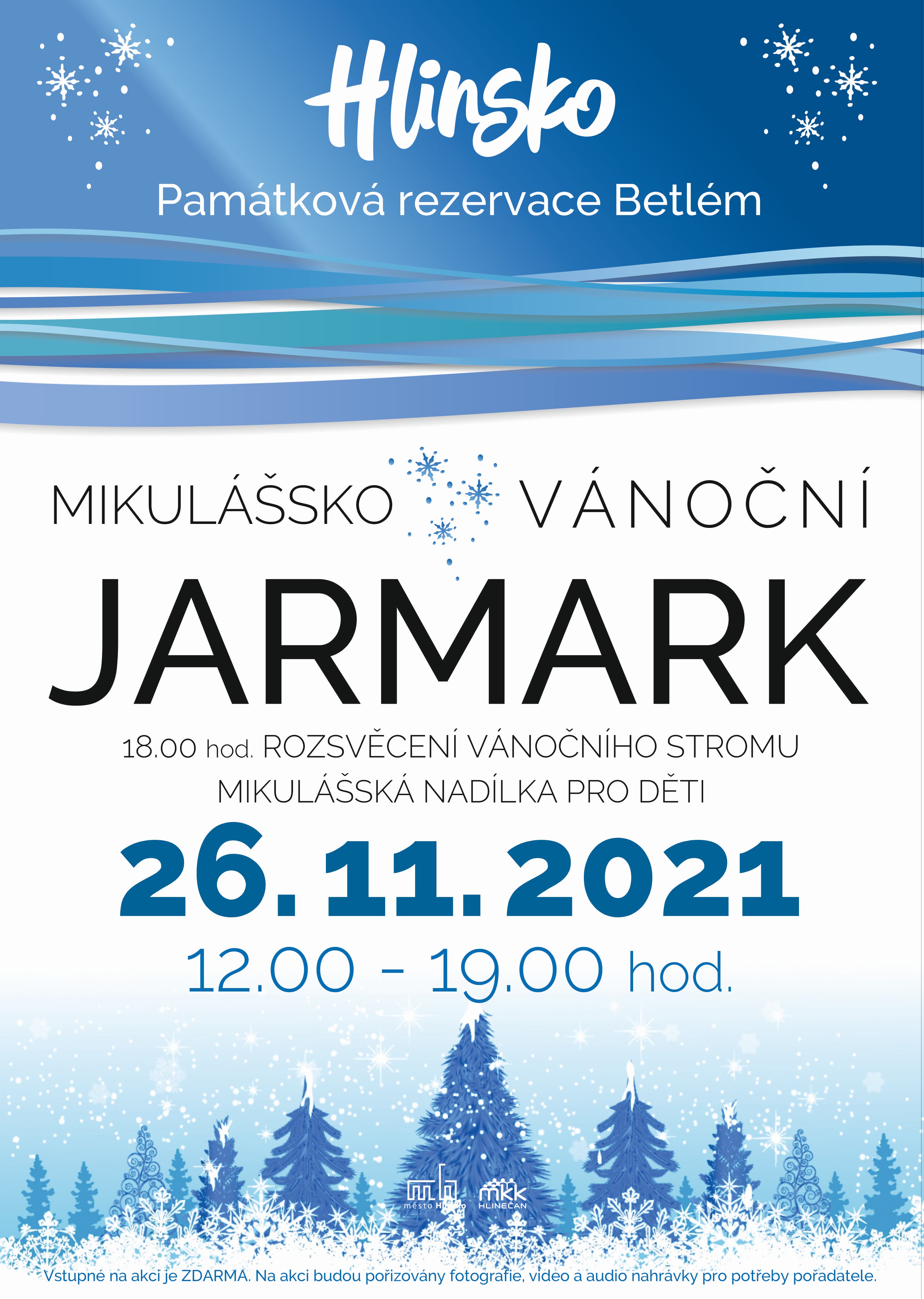 Mikulášsko-vánoční jarmark v Hlinsku