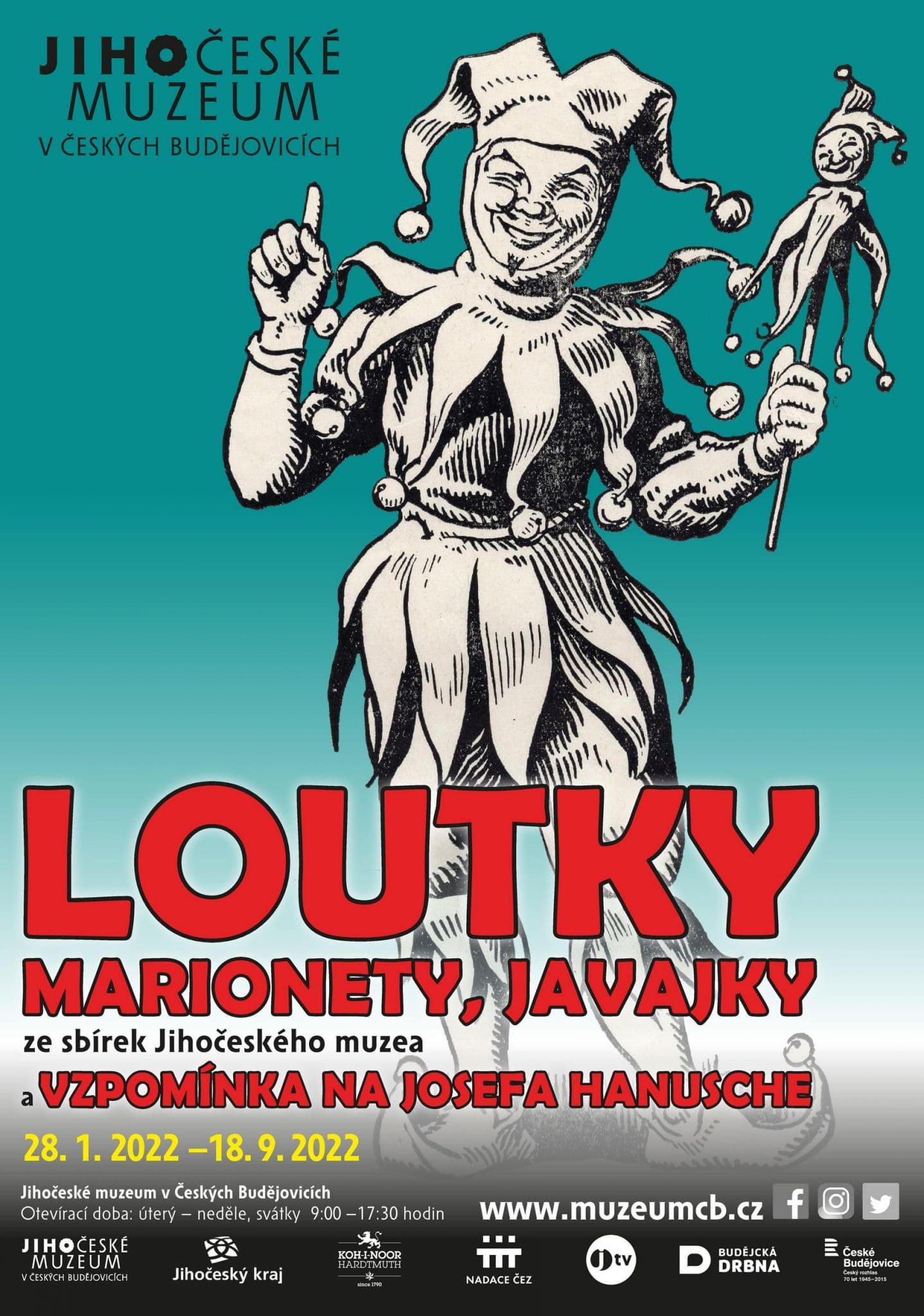 Loutky, marionety, javajky ze sbírek Jihočeského muzea a Vzpomínka na Josefa Hanusche