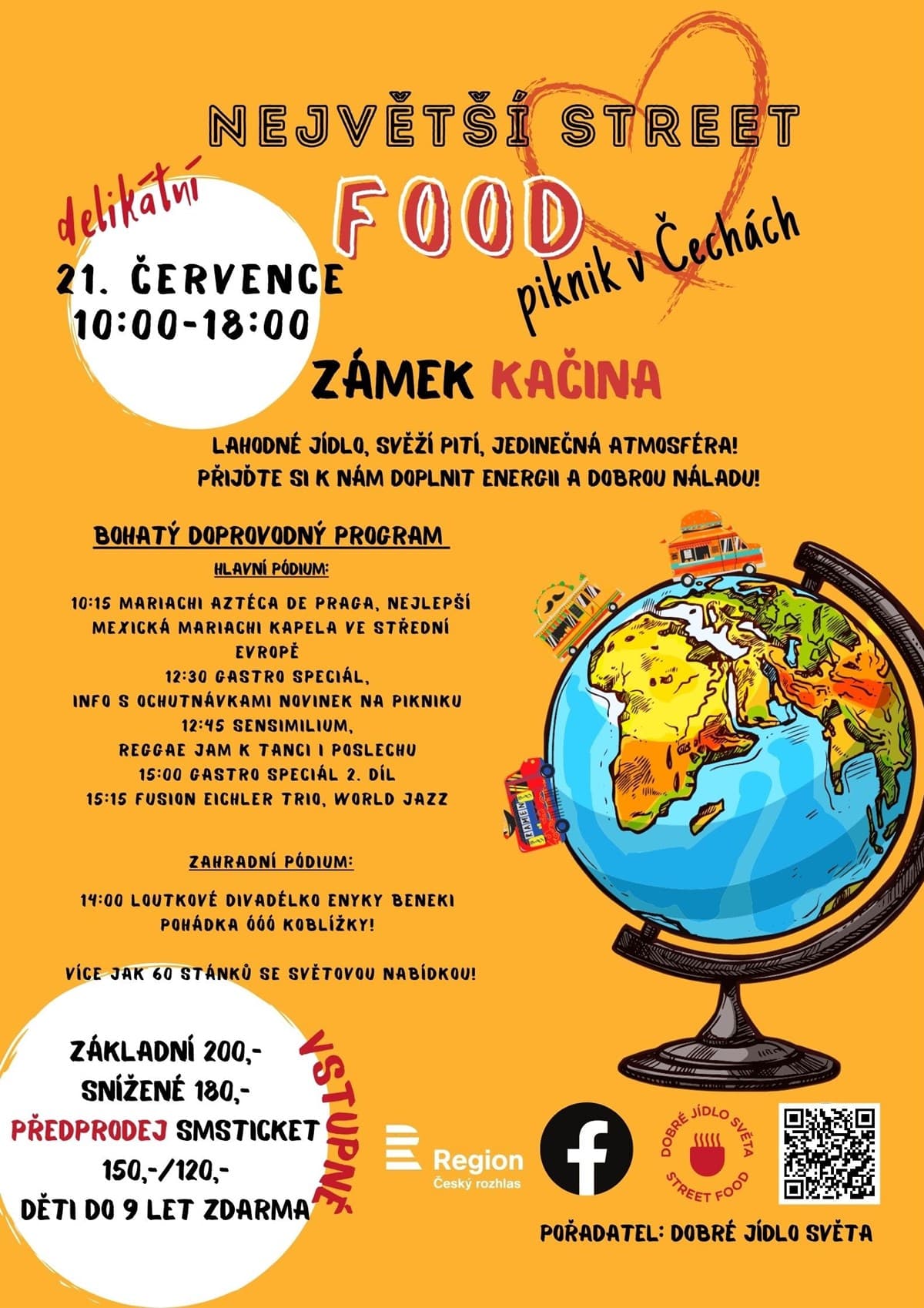 Dobré jídlo Světa Street food piknik zámek Kačina - Kutná Hora