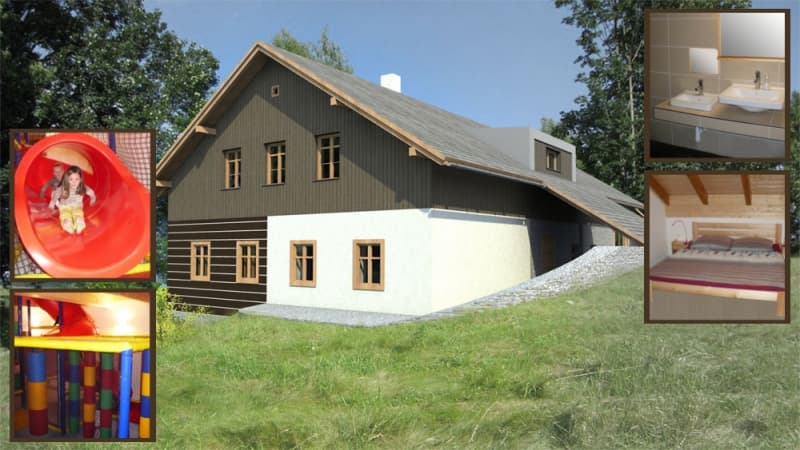 Chalupa Jůlinčino údolí nedaleko Rokytnice v Orlických horách