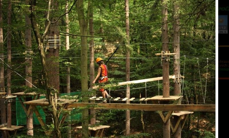 Lanový park Slapy