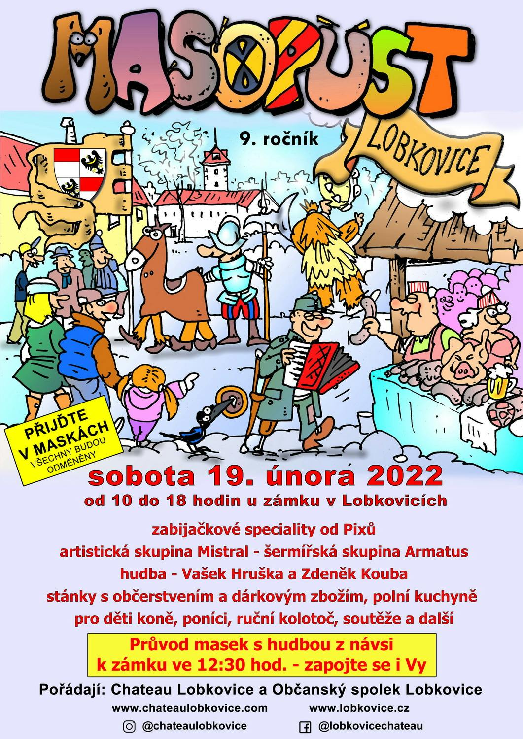 Masopust na zámku v Lobkovicích 2022