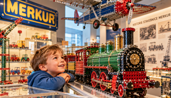 Muzeum stavebnice Merkur: Výlet do světa modelů a vynálezů Perex